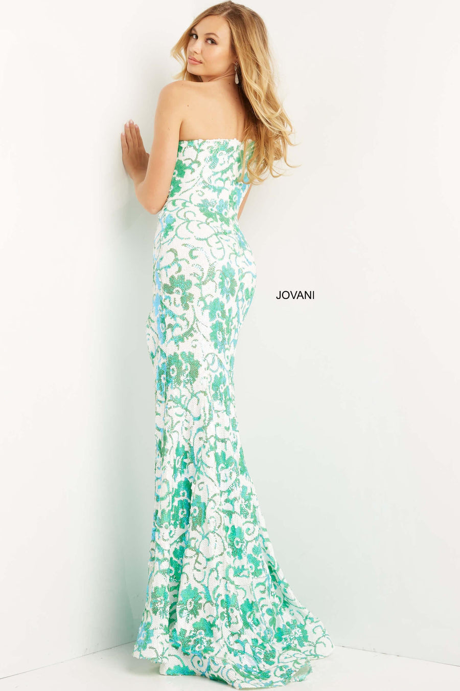 Jovani One Shoulder Long Prom Sexy Dress 08256 - The Dress Outlet