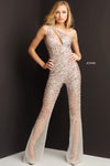 Jovani One Shoulder Sexy Jumpsuit 07079 - The Dress Outlet