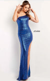 Jovani One Shoulder Sexy Long Prom Dress 08218 - The Dress Outlet