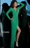 Jovani Prom Formal Long Sleeve Beaded Dress 3058 - The Dress Outlet