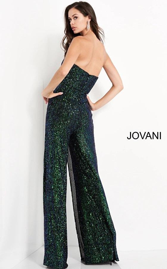 Jovani Prom Formal Strapless Jumpsuit 04823 - The Dress Outlet