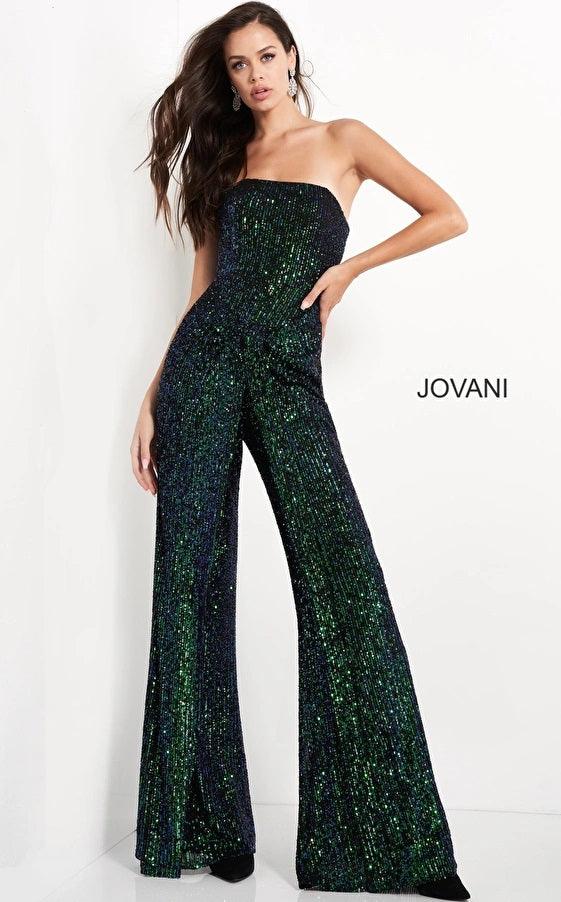 Jovani Prom Formal Strapless Jumpsuit 04823 - The Dress Outlet