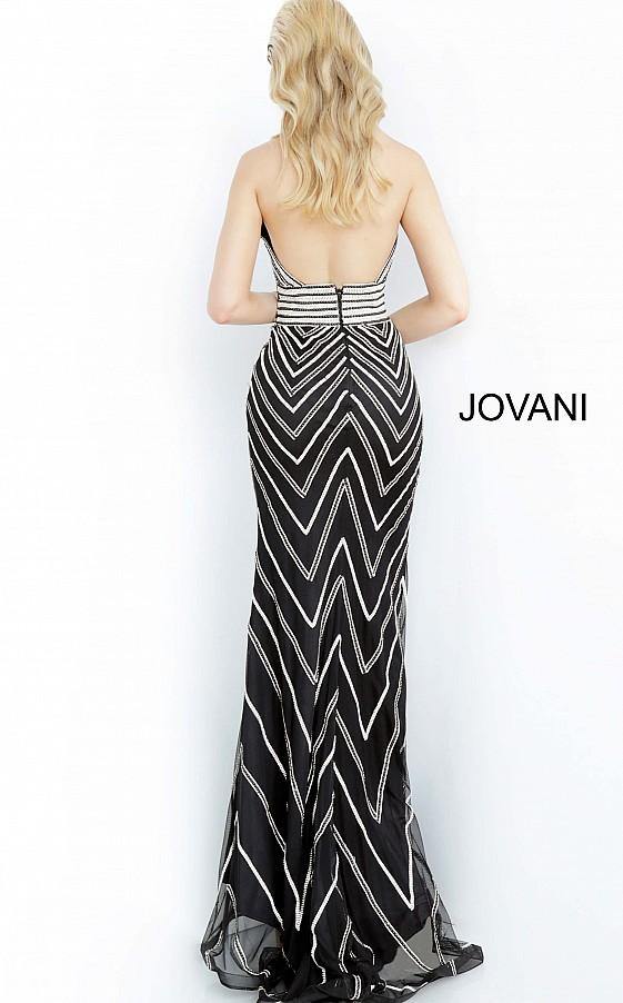 Jovani Prom Long Beaded Halter Fitted Dress 4341 - The Dress Outlet