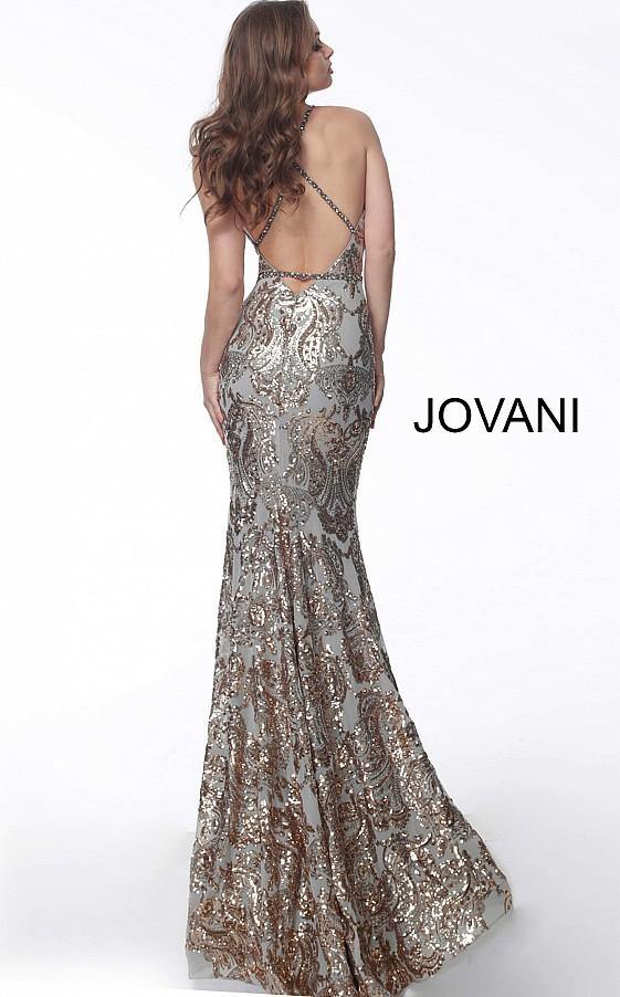 Jovani Prom Long Beaded Mermaid Sexy Dress 67347 - The Dress Outlet