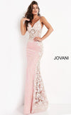 Jovani Prom Long Floral Bodice Evening Dress 06232 - The Dress Outlet