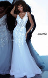 Jovani Prom Long Floral Mermaid Lace Dress 8066 - The Dress Outlet