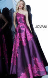 Jovani Prom Long Floral Print Ball Gown 02045 - The Dress Outlet