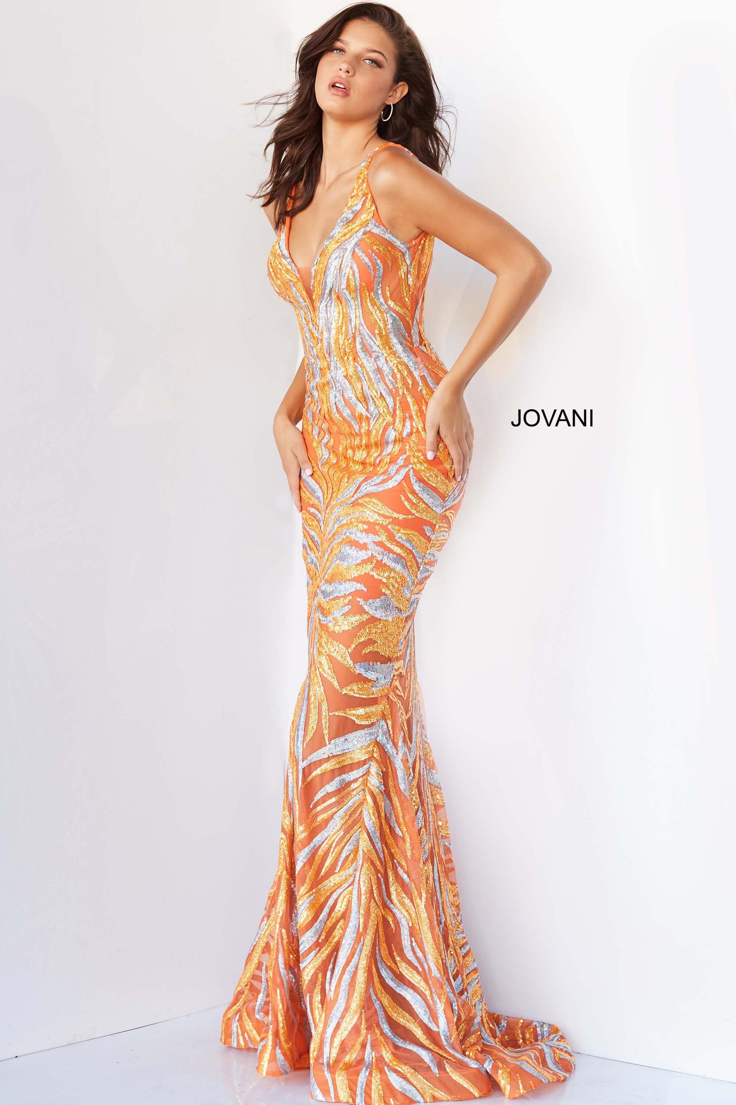 Jovani Prom Long Formal Mermaid Gown 06153 - The Dress Outlet