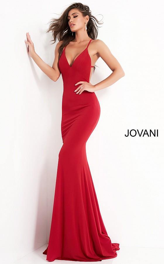 Jovani Red Mermaid Prom Dresses