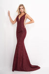 Jovani Prom Long Glitter Jersey Formal Dress 45811 - The Dress Outlet