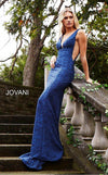 Jovani Prom Long Glitter Jersey Formal Dress 45811 - The Dress Outlet