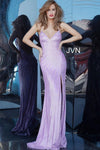 Jovani Prom Long High Slit Fitted Dress 03063 - The Dress Outlet