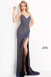 Jovani Prom Long High Slit Fitted Dress 03063 - The Dress Outlet