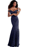 Jovani Prom Long Lace Formal Mermaid Dress 62564 - The Dress Outlet