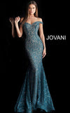 Jovani Prom Long Mermaid Fitted Lace Dress 64521 - The Dress Outlet