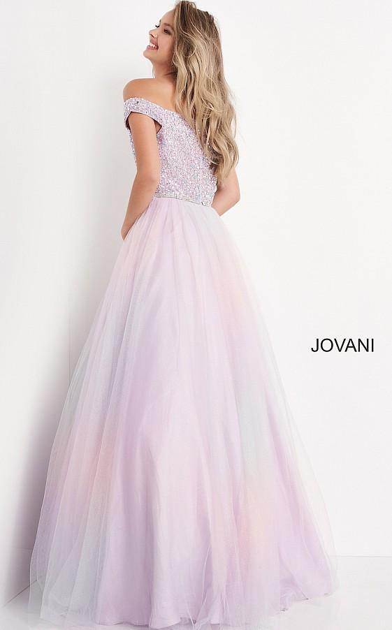 Jovani Prom Long Off Shoulder Ball Gown K05723 - The Dress Outlet