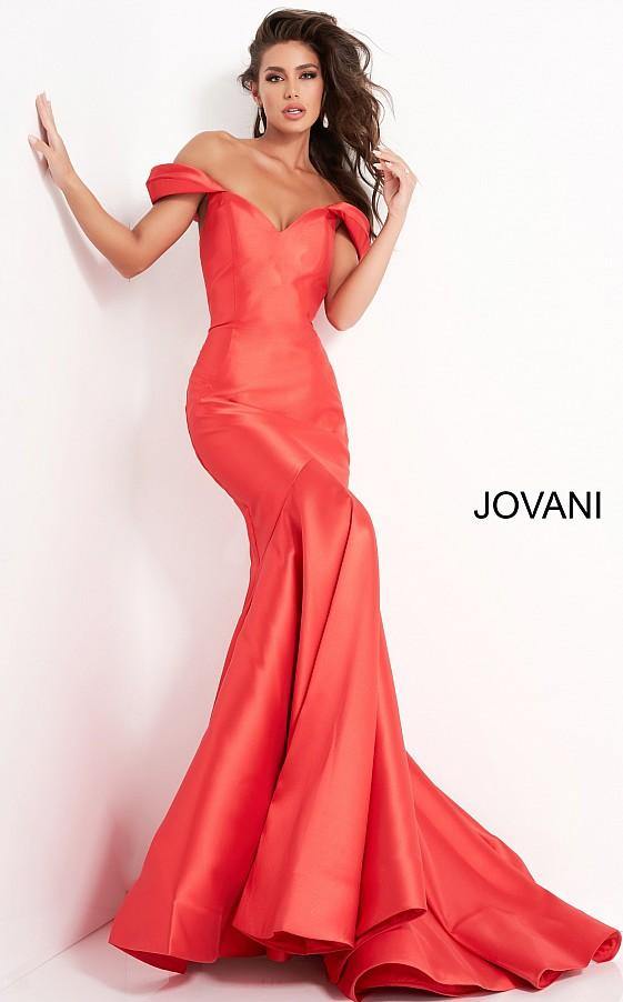 Jovani Prom Long Off Shoulder Mermaid Dress 02359 - The Dress Outlet