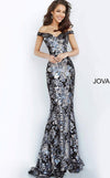 Jovani Prom Long Off the Shoulder Fitted Gown 63516 - The Dress Outlet