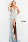 Jovani Prom Long Off the Shoulder Lace Dress 06096 - The Dress Outlet