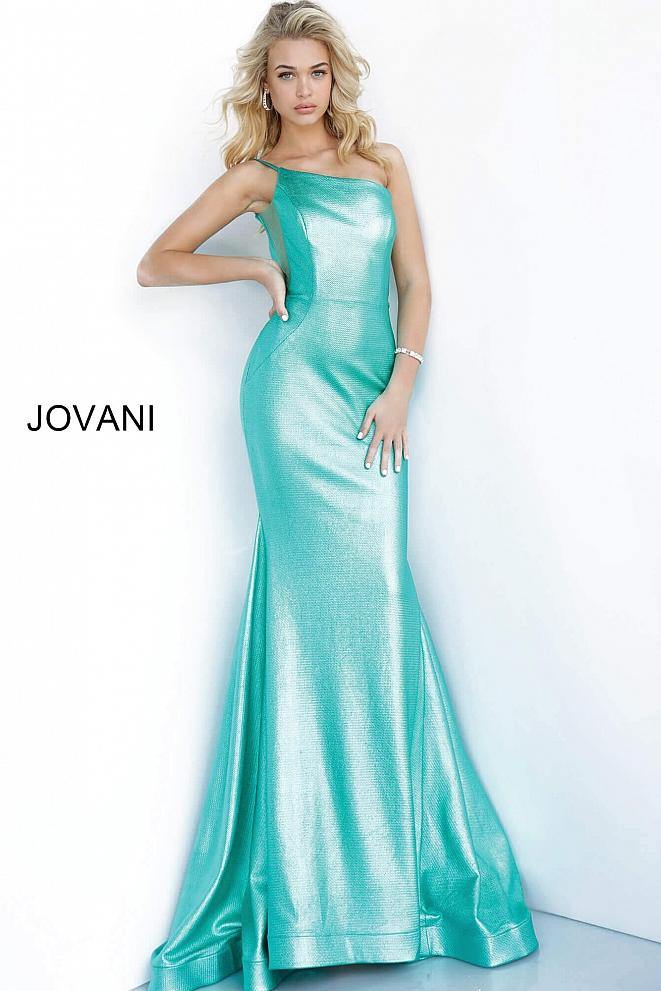 Jovani Prom Long One Shoulder Evening Dress 02136 - The Dress Outlet