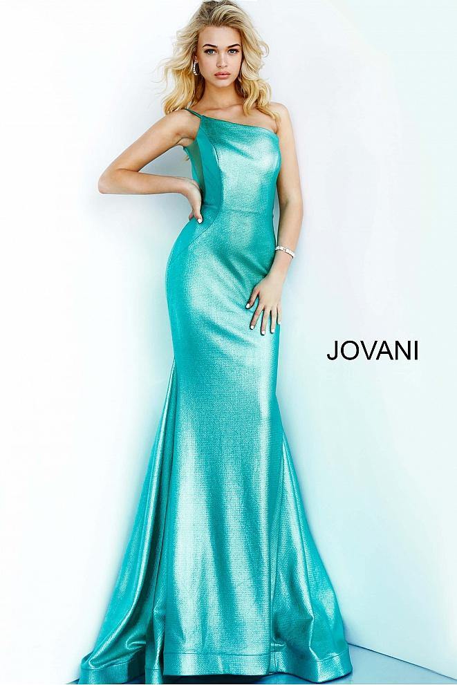 Jovani Prom Long One Shoulder Evening Dress 02136 - The Dress Outlet