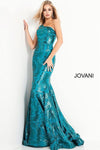 Jovani Prom Long One Shoulder Fitted Dress 1845 - The Dress Outlet