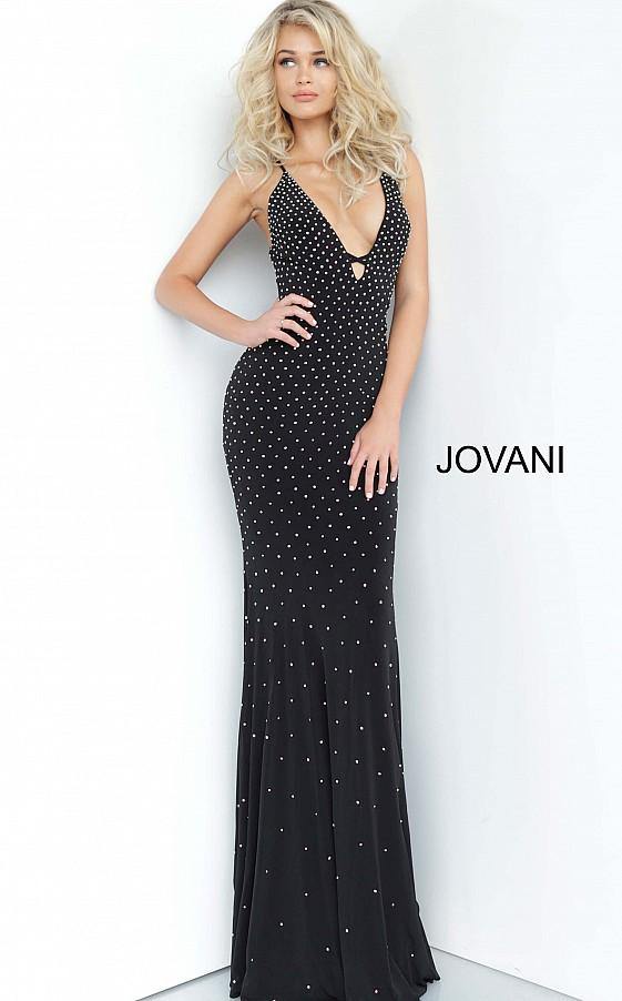 Jovani Prom Long Sexy Beaded Evening Dress 1114 - The Dress Outlet