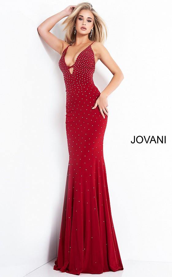 Jovani Prom Long Sexy Beaded Evening Dress 1114 - The Dress Outlet