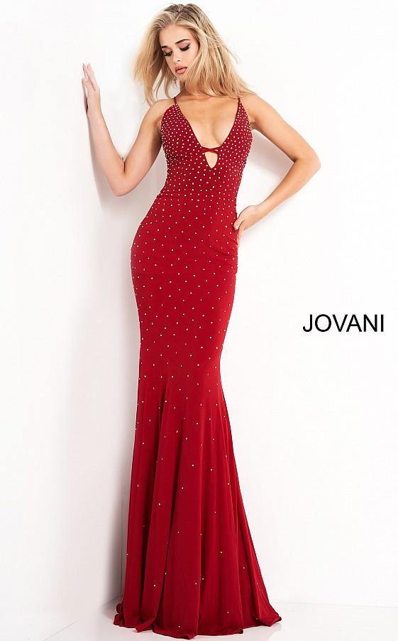 Jovani Prom Long Sexy Beaded Evening Dress 1114 - The Dress Outlet