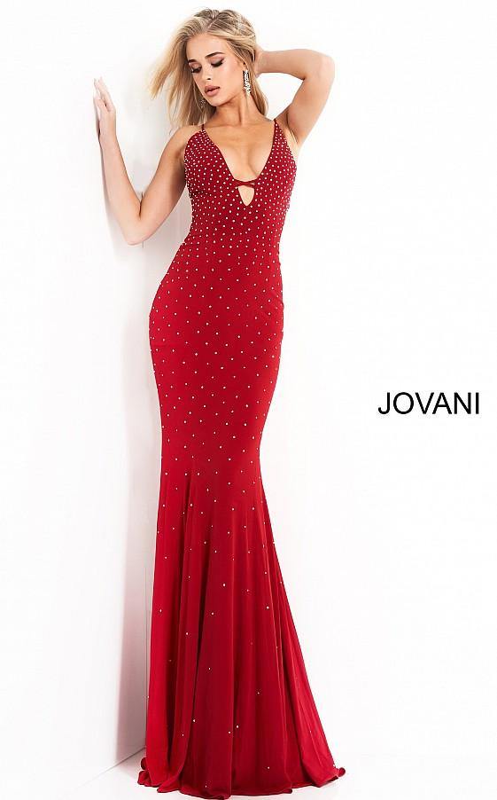 Jovani Prom Long Sexy Beaded Evening Dress 1114 - The Dress Outlet