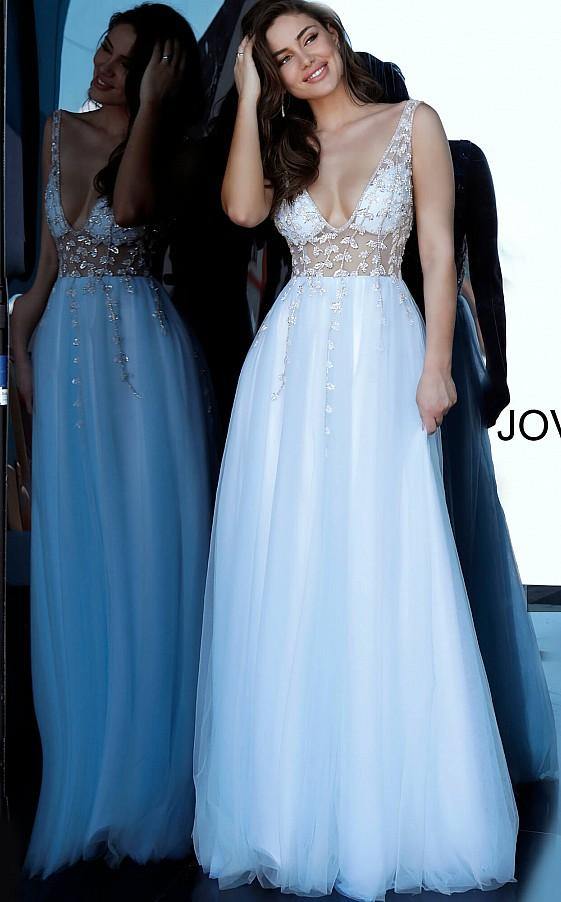 Jovani Prom Long Sleeveless Ball Gown 3958 - The Dress Outlet