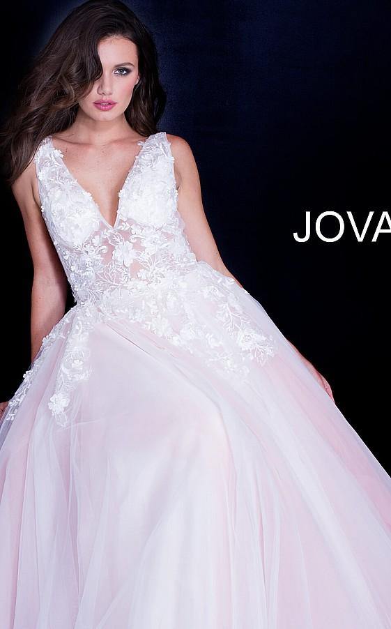 Jovani Prom Long Sleeveless Ball Gown 55634 - The Dress Outlet