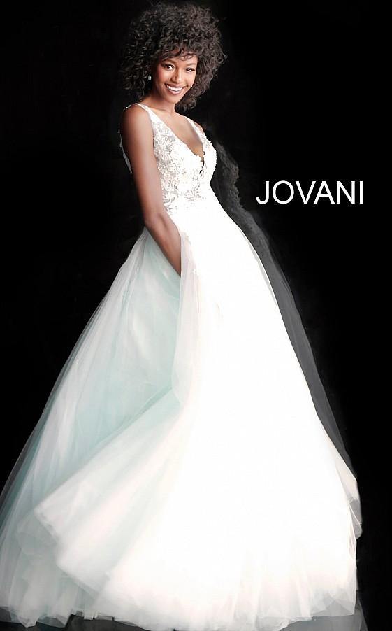 Jovani Prom Long Sleeveless Ball Gown 55634 - The Dress Outlet