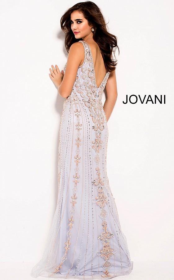 Jovani Prom Long Sleeveless Beaded Dress 60829 - The Dress Outlet