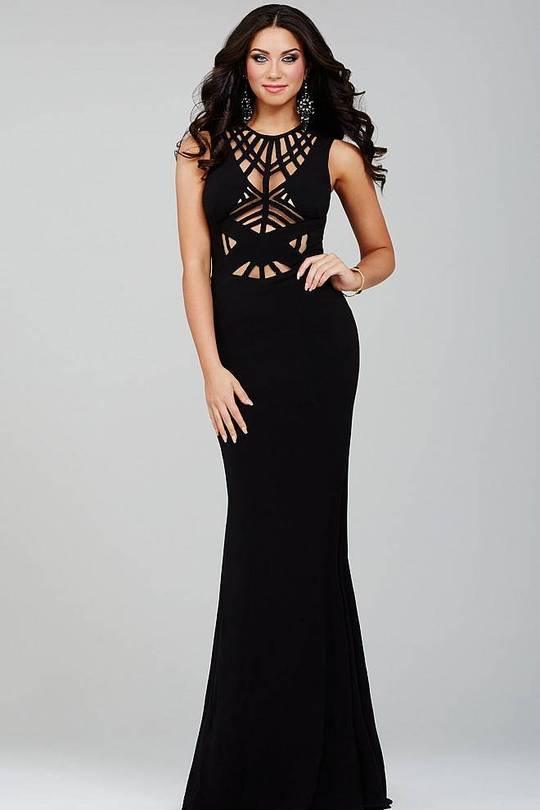 Jovani Prom Long Sleeveless Formal Dress 21494 - The Dress Outlet