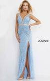 Jovani Prom Long Sleeveless Fitted Dress  55796 - The Dress Outlet