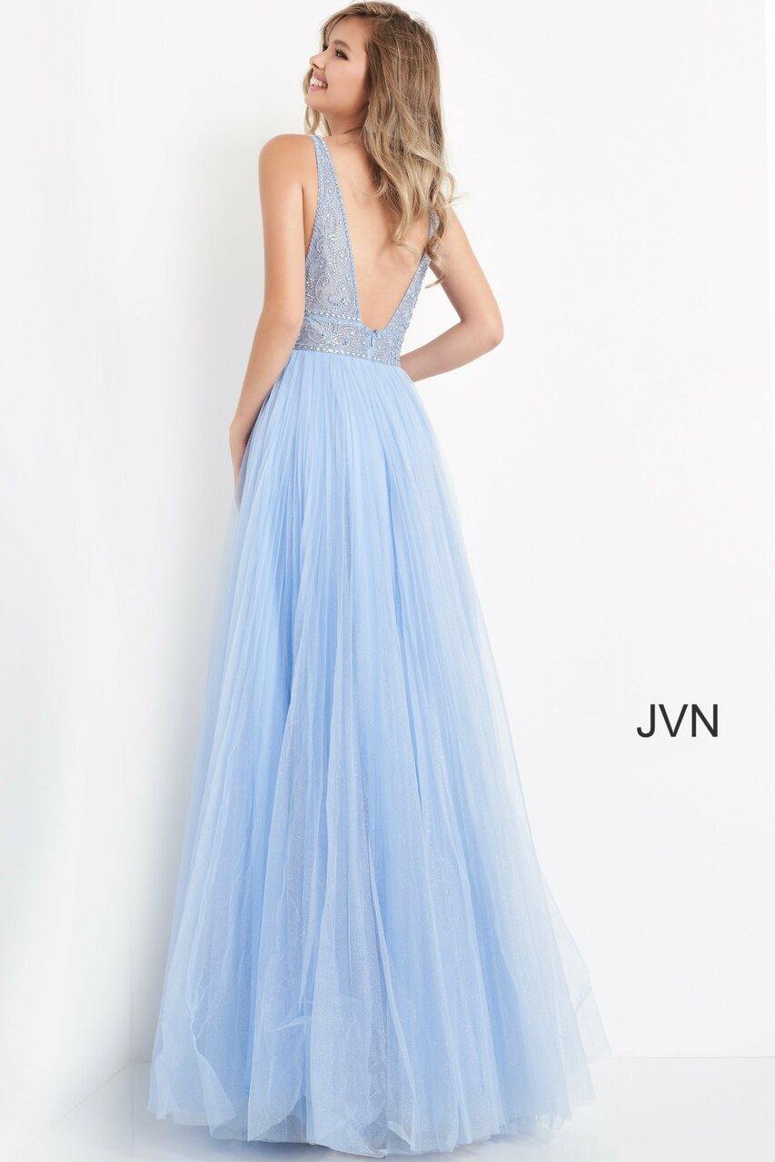 Jovani Prom Long Sleeveless Glitter Ball Gown 05818 - The Dress Outlet