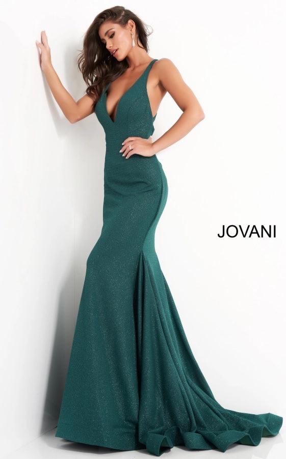 Jovani Prom Long Sleeveless Glitter Dress 00698 - The Dress Outlet