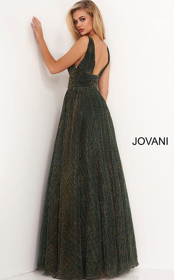 Jovani Prom Long Sleeveless Pleated Dress 02298 - The Dress Outlet