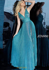 Jovani Prom Long Sleeveless Pleated Dress 2088 - The Dress Outlet