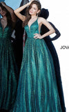 Jovani Prom Long Spaghetti Strap Ball Gown 4198 - The Dress Outlet