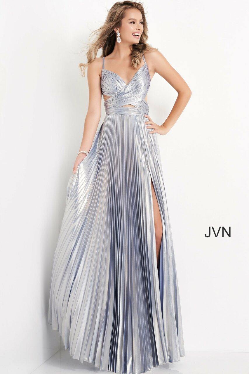 Jovani Prom Long Spaghetti Strap Dress 04890 - The Dress Outlet