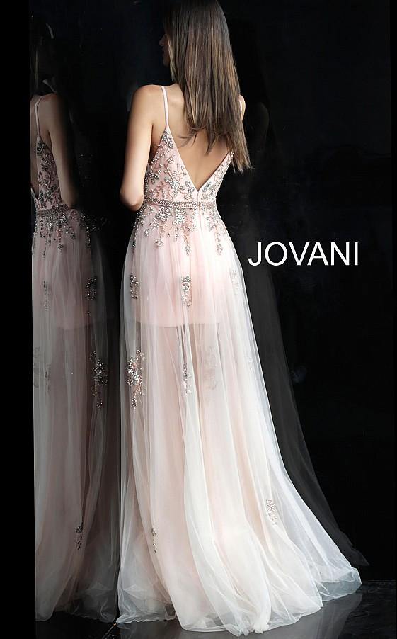 Jovani Prom Long Spaghetti Strap Evening Gown 55621 - The Dress Outlet