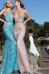 Jovani Prom Long Spaghetti Strap Formal Dress 62517 - The Dress Outlet