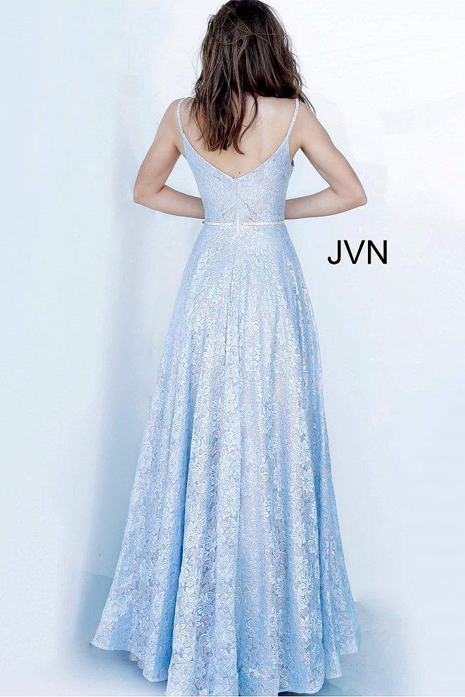 Jovani Prom Long Spaghetti Strap Lace  Dress 03111 - The Dress Outlet