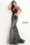 Jovani Prom Long Spaghetti Strap Lace Dress 06438 - The Dress Outlet