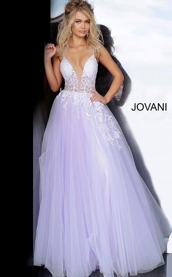 Jovani Prom Long Spaghetti Straps Ball Gown 1310 - The Dress Outlet