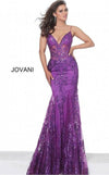 Jovani Prom Long Spaghetti Straps Mermaid Gown 3675 - The Dress Outlet