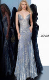 Jovani Prom Long Spaghetti Straps Mermaid Gown 3675 - The Dress Outlet