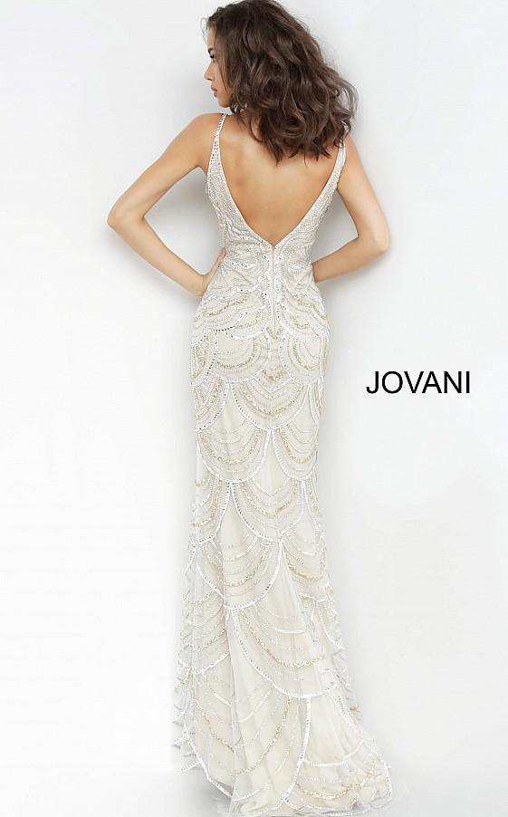 Jovani Prom Long Spaghetti Straps Sexy Dress 00861 - The Dress Outlet